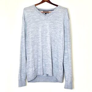 Banana Republic Sweater Men’s‎ XL Gray 100% Merino Wool Preppy Office Date Night